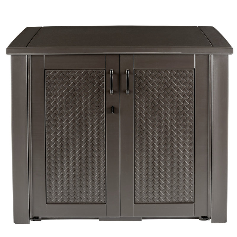 Rubbermaid 123 Gallons Gallon Water Resistant Plastic Lockable